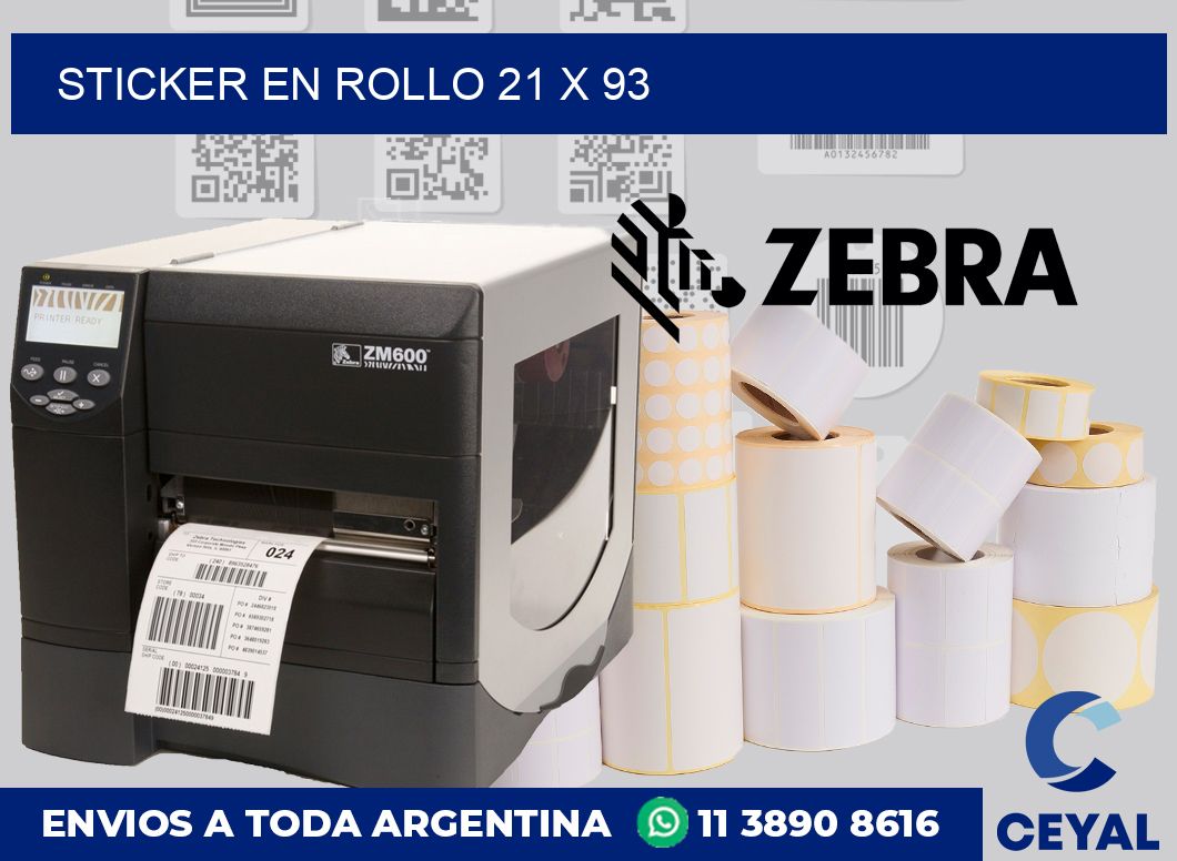 sticker en rollo 21 x 93