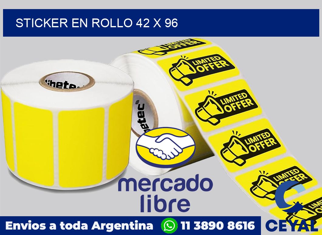 sticker en rollo 42 x 96