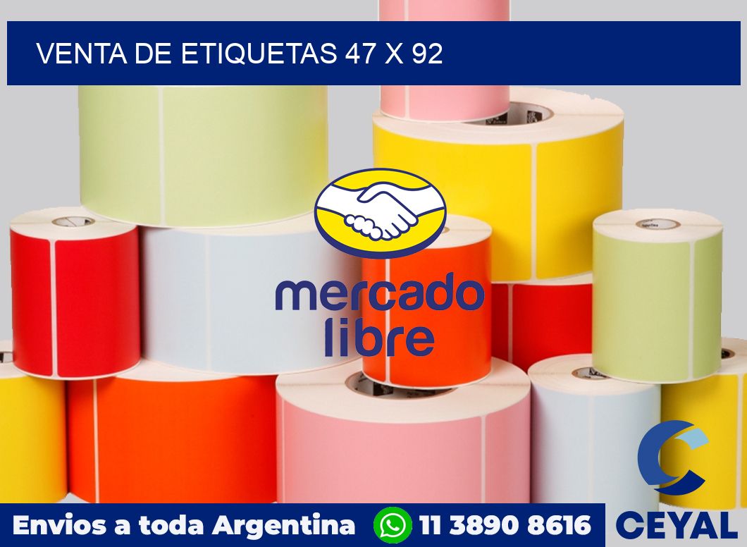 venta de etiquetas 47 x 92