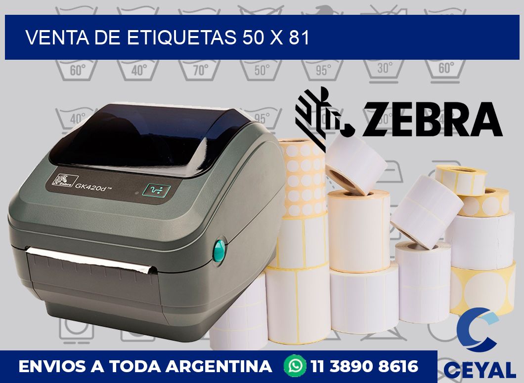 venta de etiquetas 50 x 81