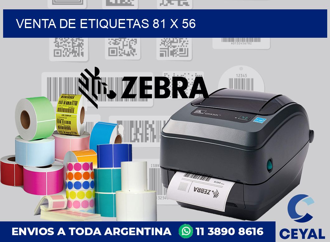 venta de etiquetas 81 x 56