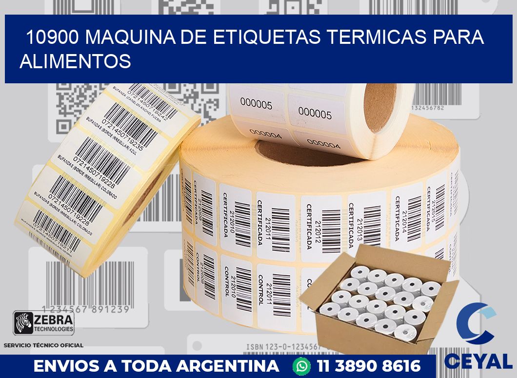 10900 MAQUINA DE ETIQUETAS TERMICAS PARA ALIMENTOS