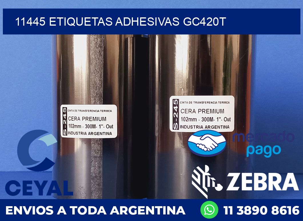 11445 ETIQUETAS ADHESIVAS GC420T