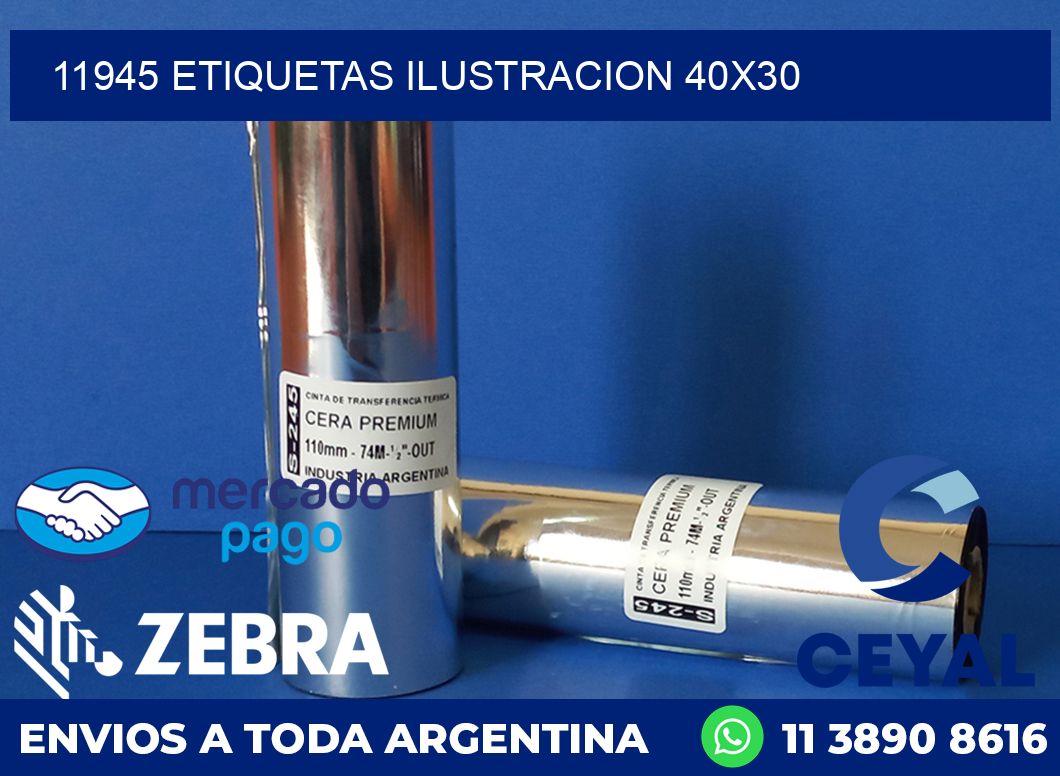 11945 ETIQUETAS ILUSTRACION 40X30