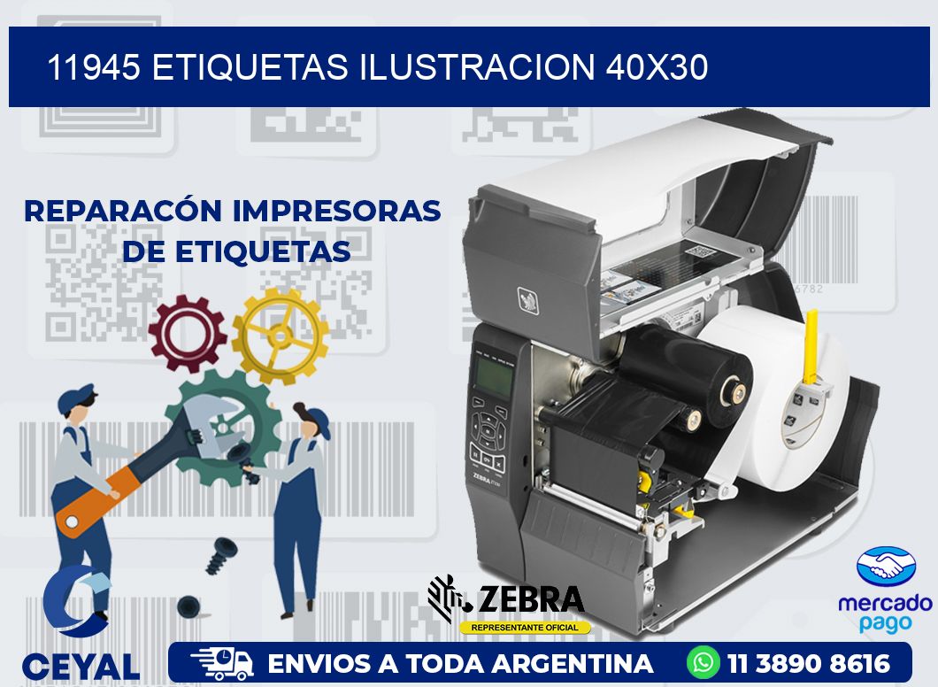 11945 ETIQUETAS ILUSTRACION 40X30