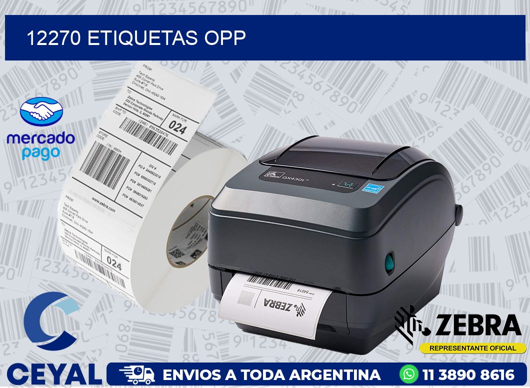 12270 ETIQUETAS OPP