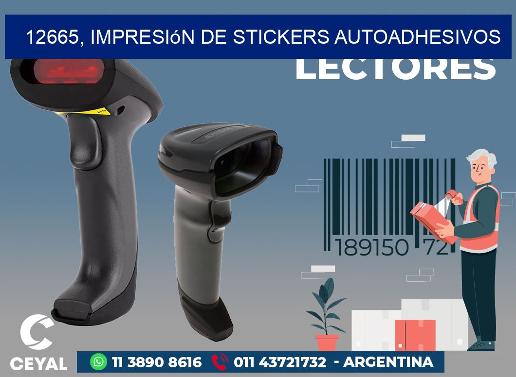 12665, impresión de stickers autoadhesivos
