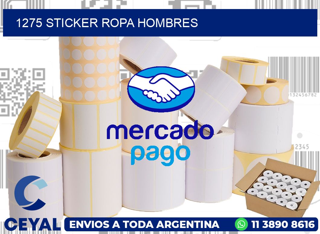 1275 STICKER ROPA HOMBRES