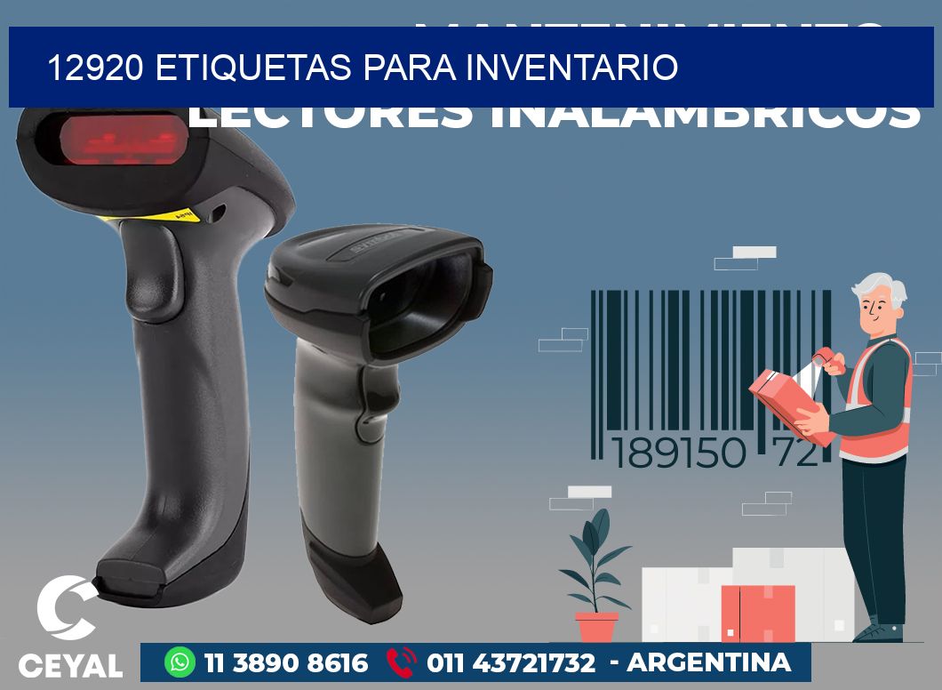 12920 ETIQUETAS PARA INVENTARIO