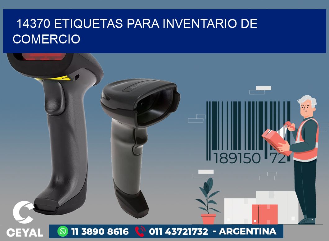 14370 ETIQUETAS PARA INVENTARIO DE COMERCIO