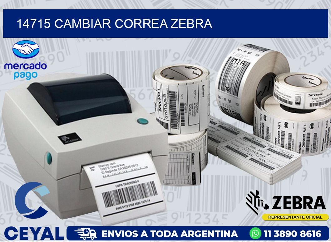 14715 CAMBIAR CORREA ZEBRA