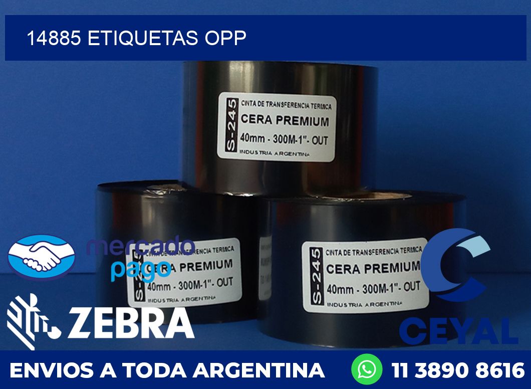 14885 ETIQUETAS OPP