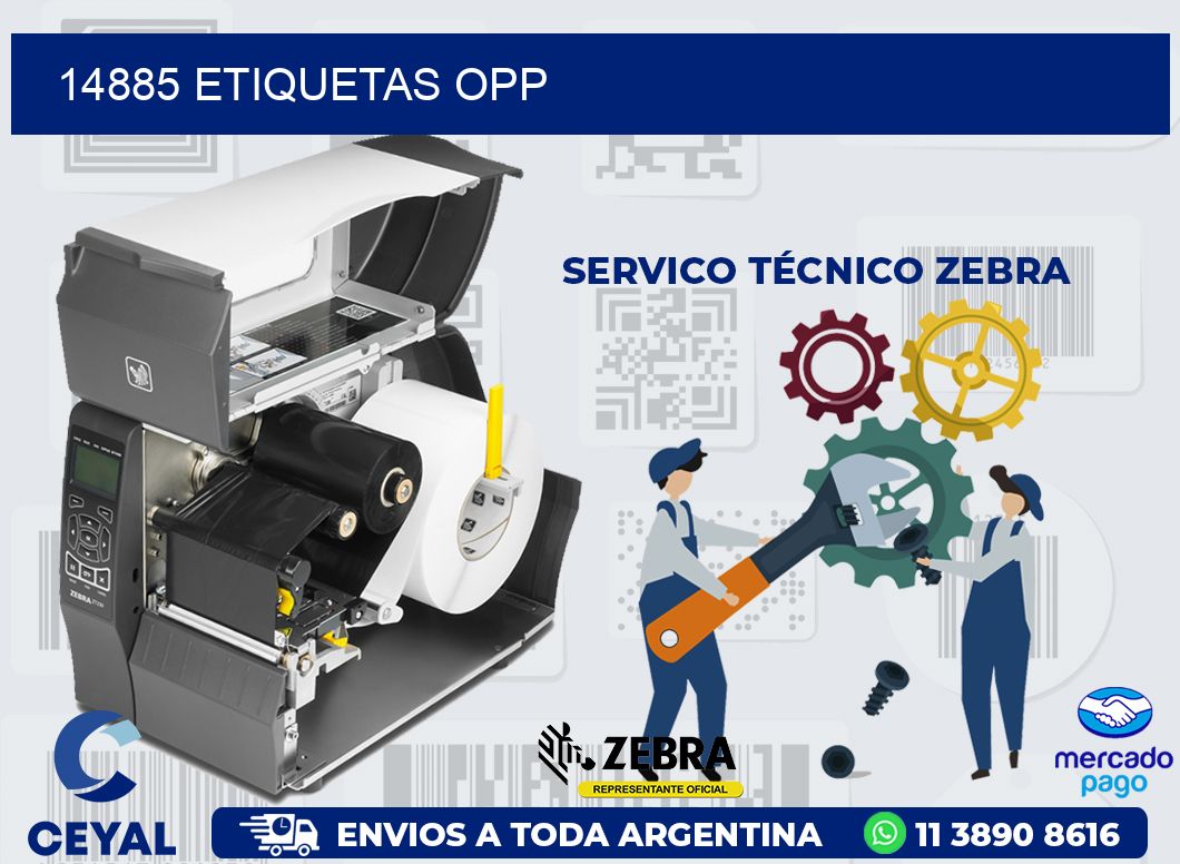 14885 ETIQUETAS OPP