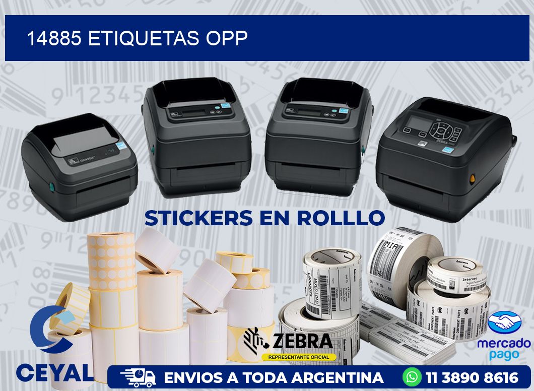 14885 ETIQUETAS OPP