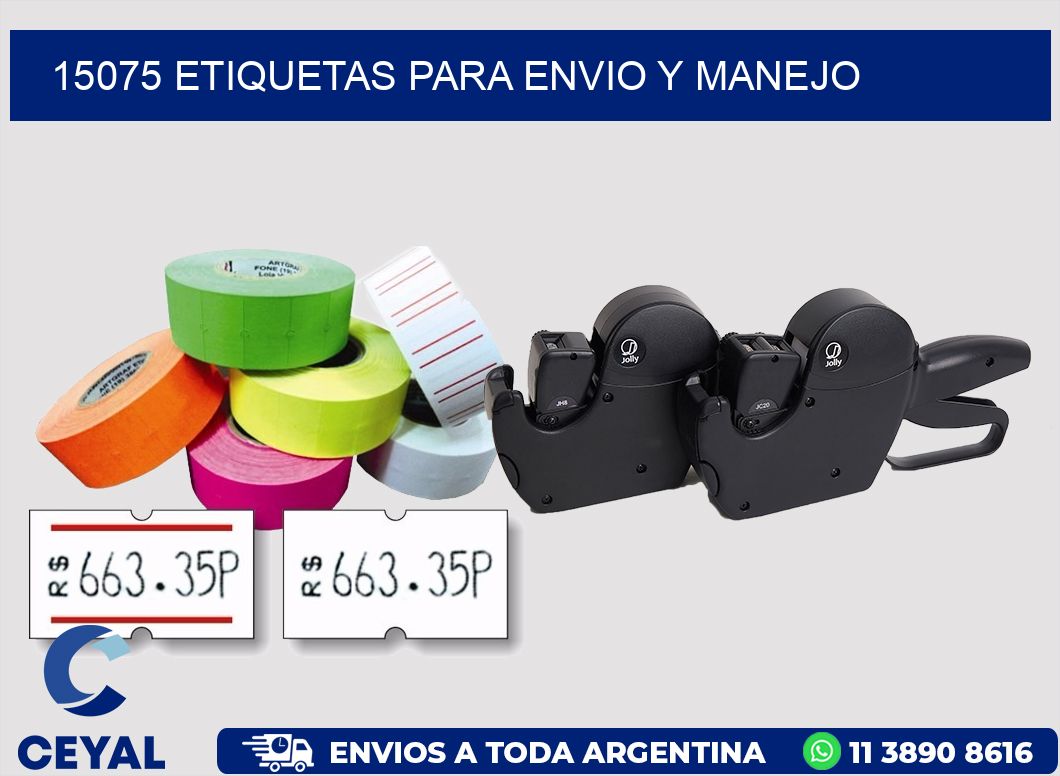15075 ETIQUETAS PARA ENVIO Y MANEJO