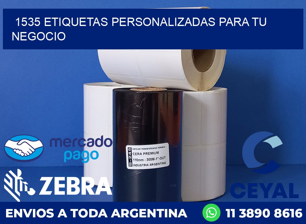 1535 ETIQUETAS PERSONALIZADAS PARA TU NEGOCIO