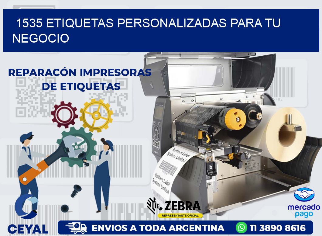1535 ETIQUETAS PERSONALIZADAS PARA TU NEGOCIO