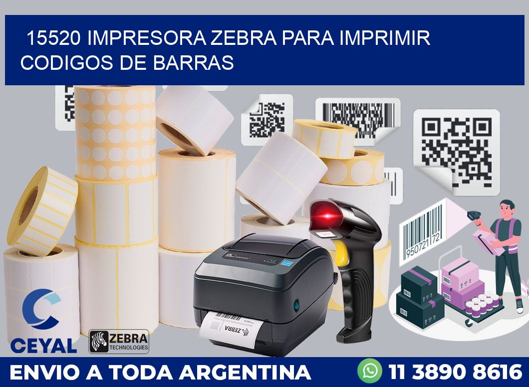 15520 IMPRESORA ZEBRA PARA IMPRIMIR CODIGOS DE BARRAS