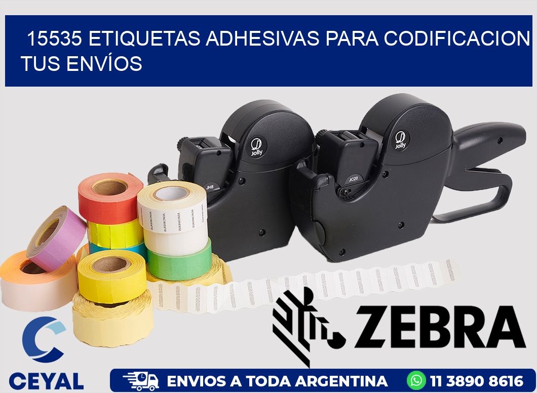 15535 ETIQUETAS ADHESIVAS PARA CODIFICACION TUS ENVÍOS