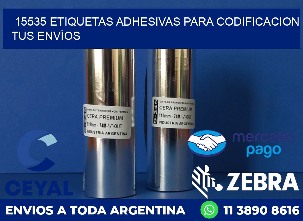 15535 ETIQUETAS ADHESIVAS PARA CODIFICACION TUS ENVÍOS