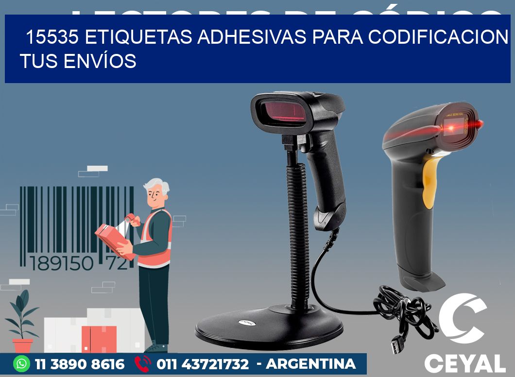 15535 ETIQUETAS ADHESIVAS PARA CODIFICACION TUS ENVÍOS