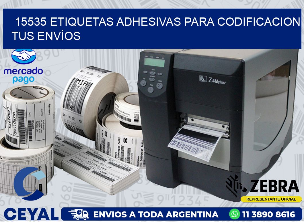 15535 ETIQUETAS ADHESIVAS PARA CODIFICACION TUS ENVÍOS