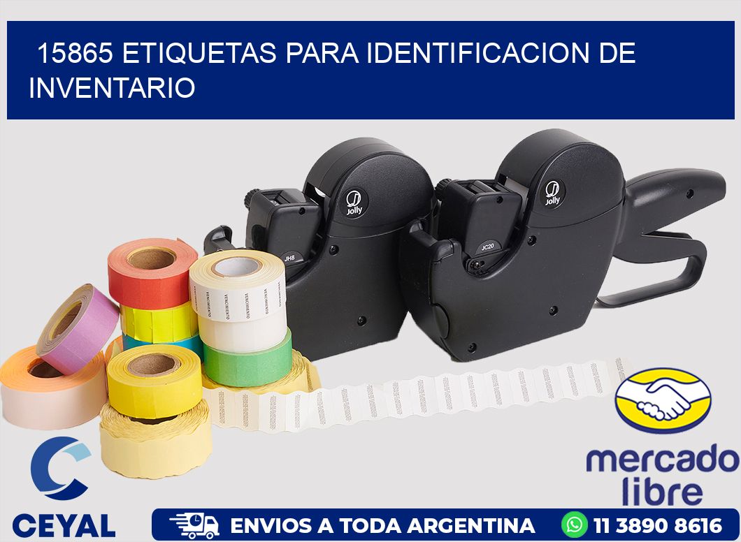 15865 ETIQUETAS PARA IDENTIFICACION DE INVENTARIO