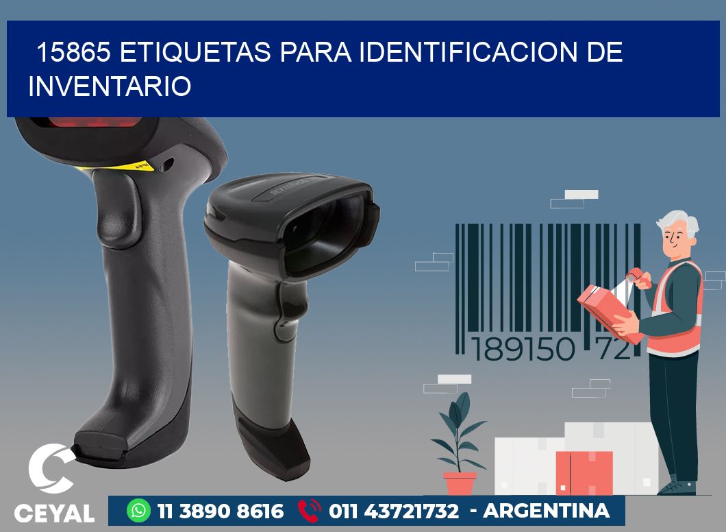 15865 ETIQUETAS PARA IDENTIFICACION DE INVENTARIO