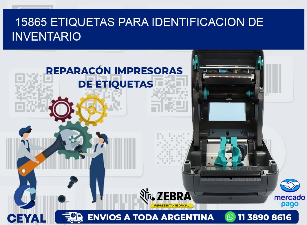 15865 ETIQUETAS PARA IDENTIFICACION DE INVENTARIO