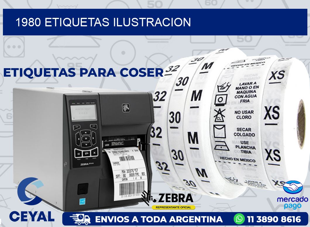 1980 ETIQUETAS ILUSTRACION