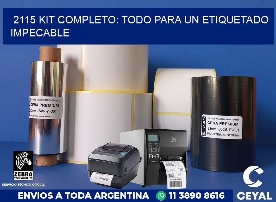 2115 KIT COMPLETO: TODO PARA UN ETIQUETADO IMPECABLE