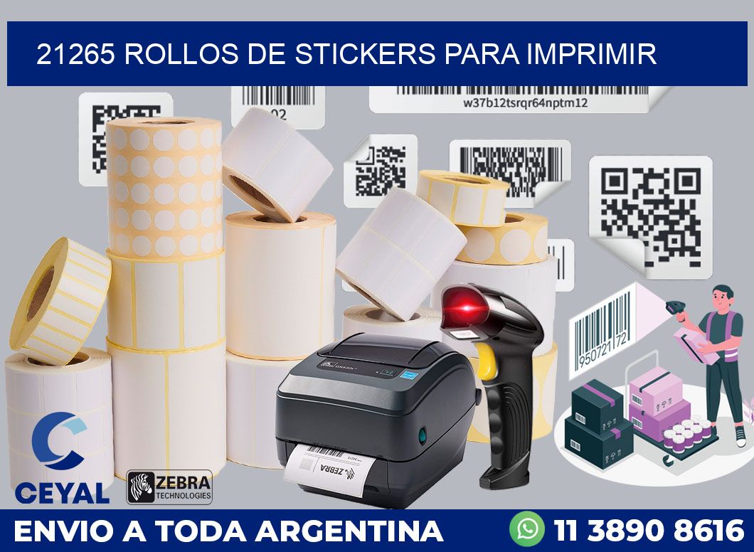 21265 ROLLOS DE STICKERS PARA IMPRIMIR