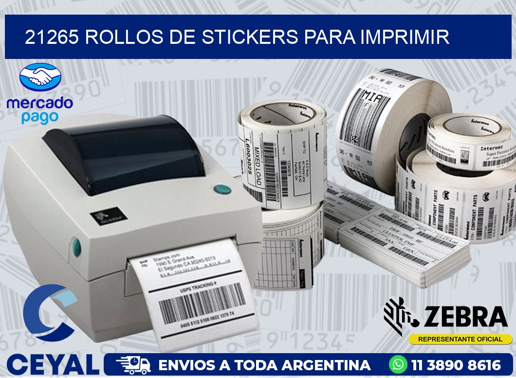 21265 ROLLOS DE STICKERS PARA IMPRIMIR