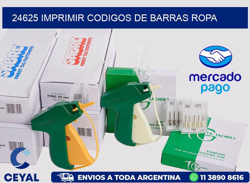 24625 IMPRIMIR CODIGOS DE BARRAS ROPA