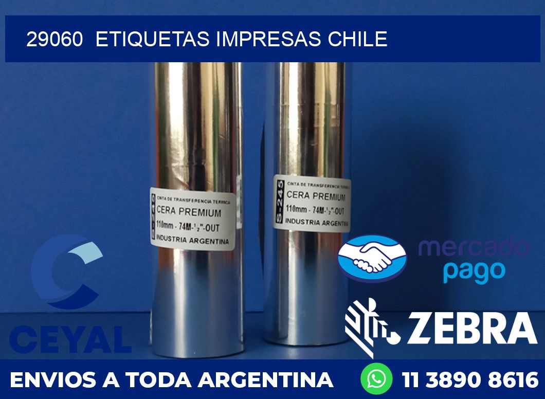 29060  ETIQUETAS IMPRESAS CHILE