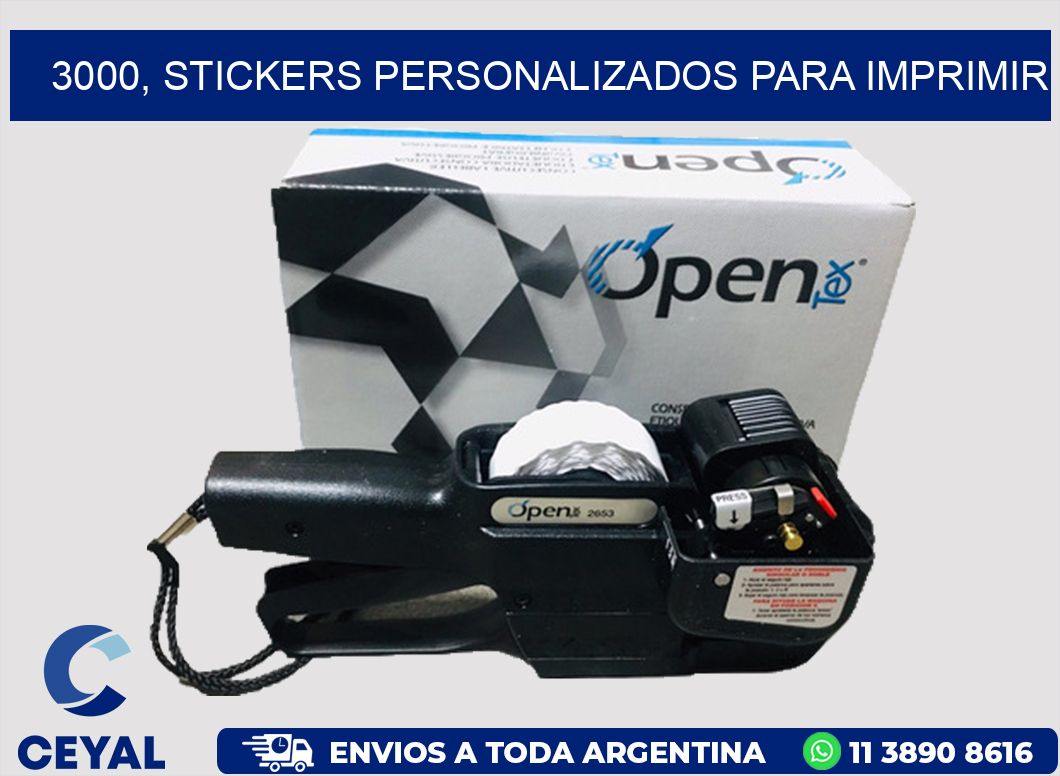 3000, stickers personalizados para imprimir