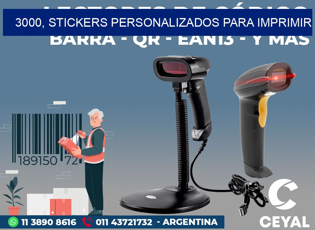 3000, stickers personalizados para imprimir