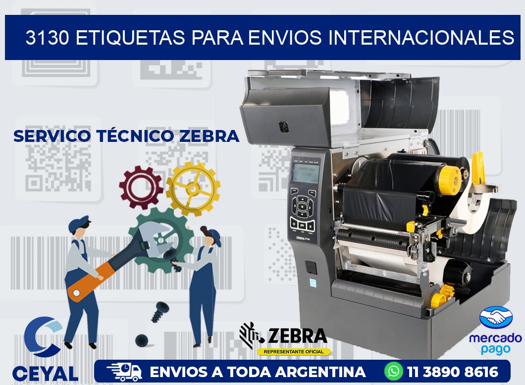 3130 ETIQUETAS PARA ENVIOS INTERNACIONALES