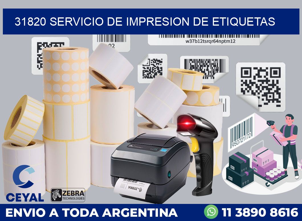 31820 SERVICIO DE IMPRESION DE ETIQUETAS