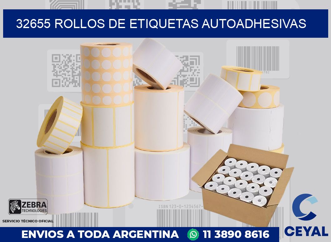 32655 ROLLOS DE ETIQUETAS AUTOADHESIVAS