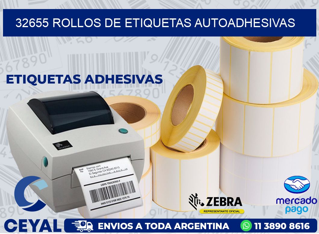 32655 ROLLOS DE ETIQUETAS AUTOADHESIVAS