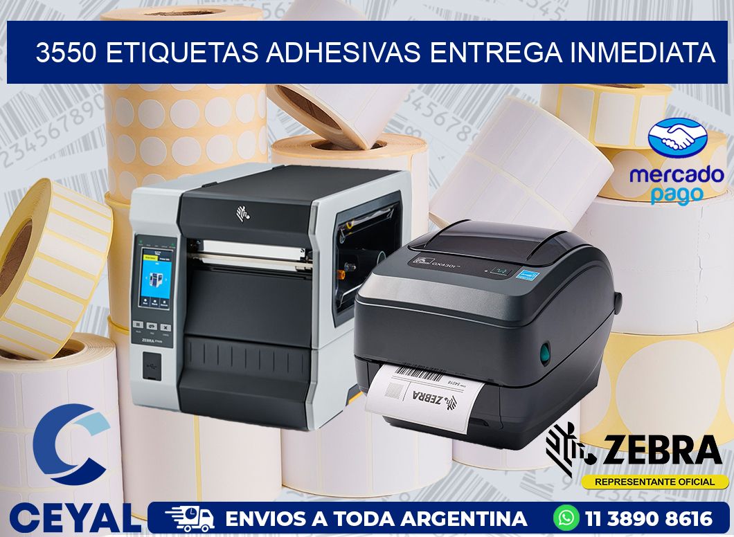 3550 ETIQUETAS ADHESIVAS ENTREGA INMEDIATA