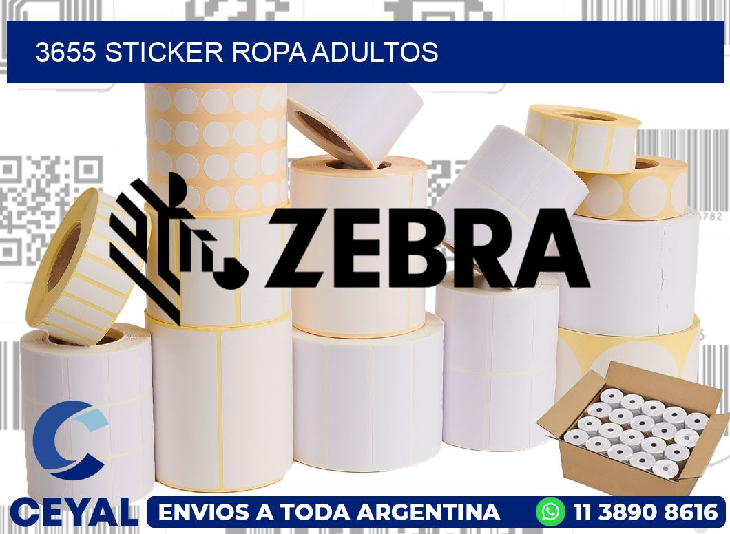 3655 STICKER ROPA ADULTOS