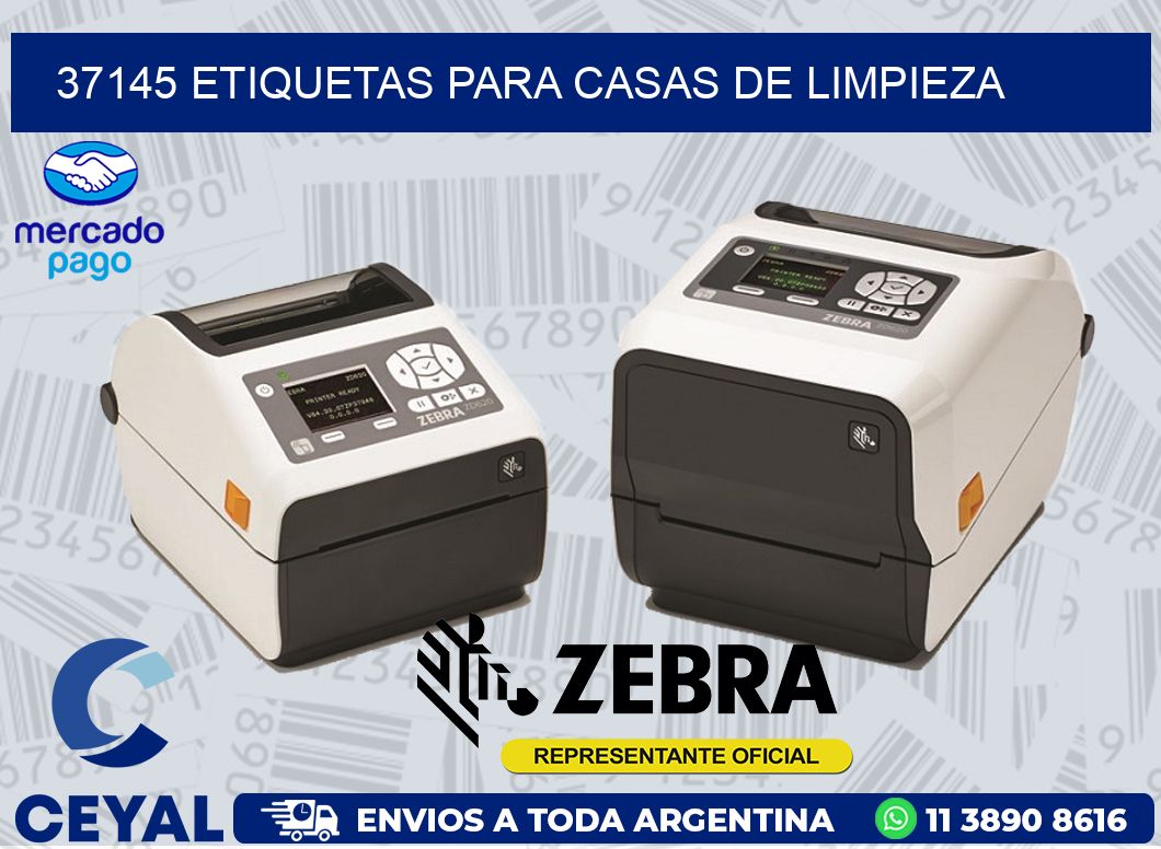 37145 ETIQUETAS PARA CASAS DE LIMPIEZA