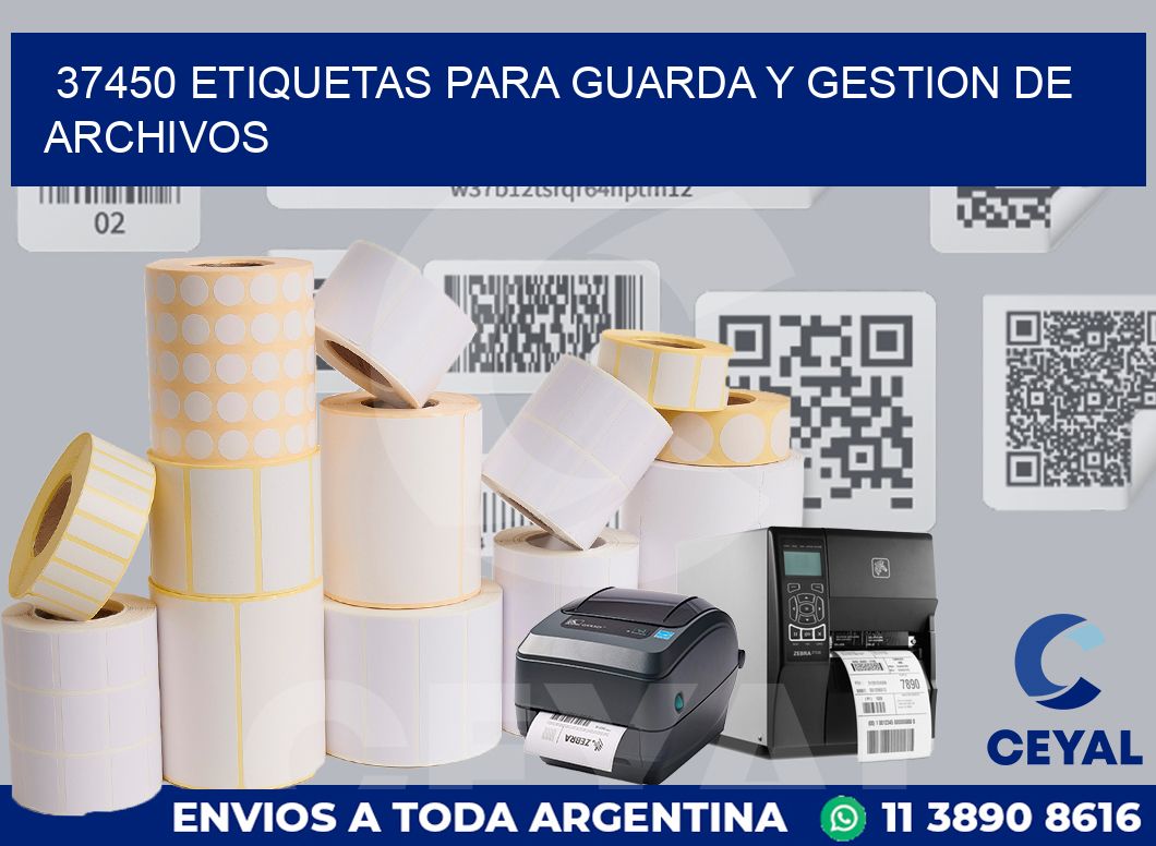 37450 ETIQUETAS PARA GUARDA Y GESTION DE ARCHIVOS
