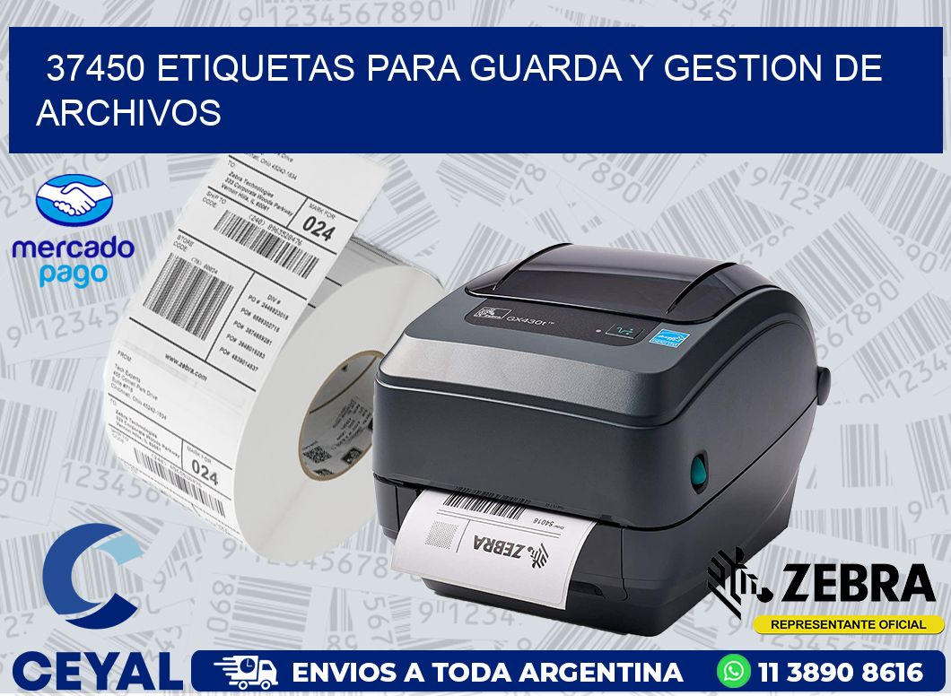 37450 ETIQUETAS PARA GUARDA Y GESTION DE ARCHIVOS