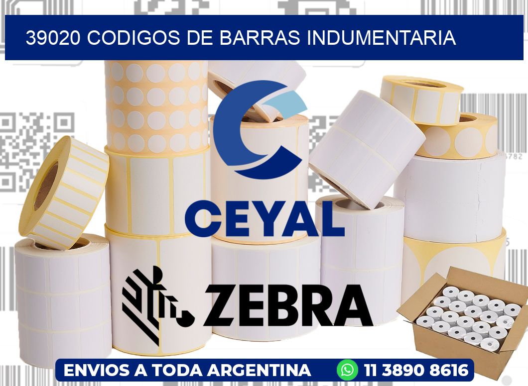 39020 CODIGOS DE BARRAS INDUMENTARIA