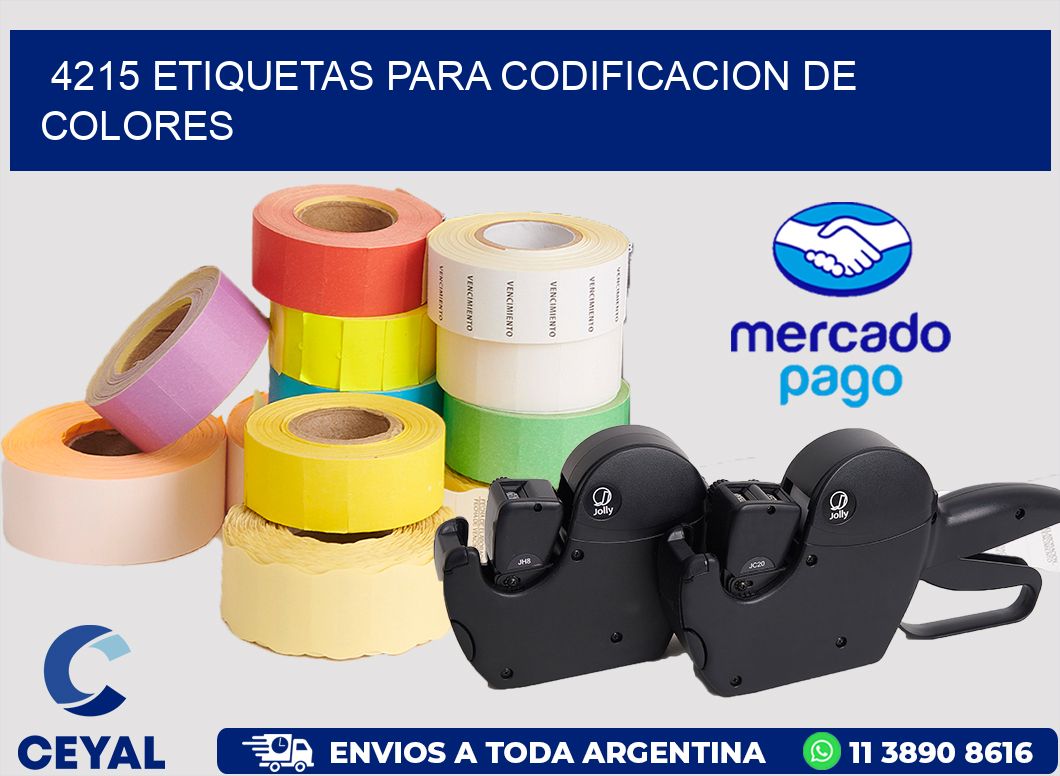 4215 ETIQUETAS PARA CODIFICACION DE COLORES