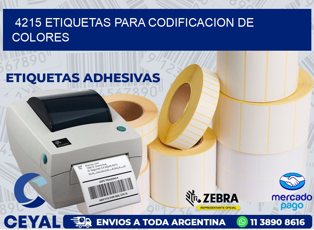 4215 ETIQUETAS PARA CODIFICACION DE COLORES