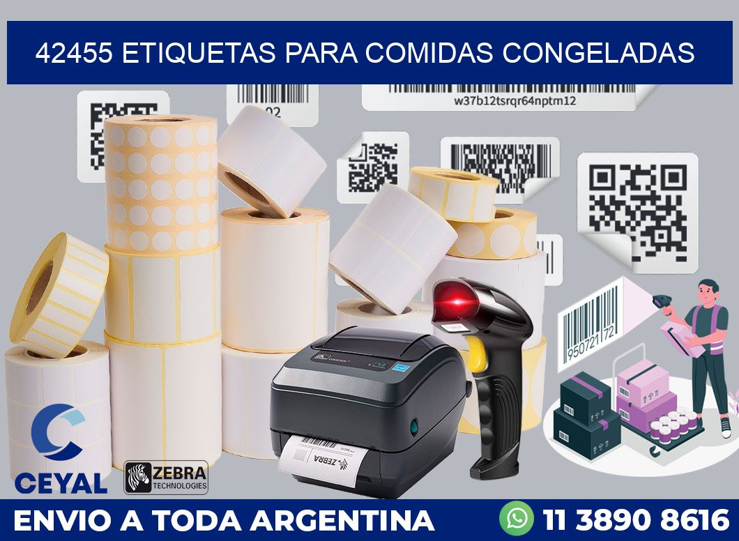 42455 ETIQUETAS PARA COMIDAS CONGELADAS